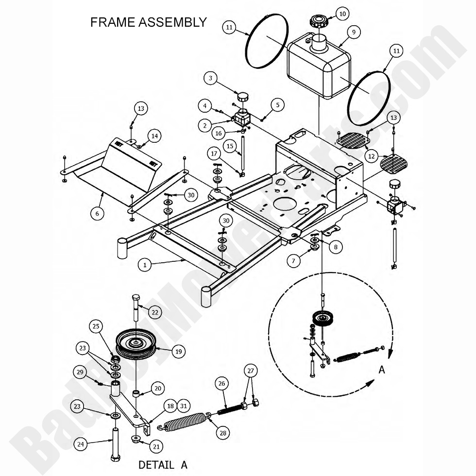 2017 Walk Behind - Frame Assembly